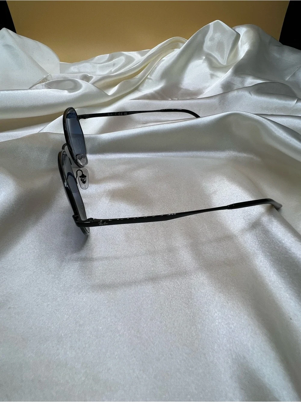 Ray-Ban Black Frame Sunglasses with Brown Case
